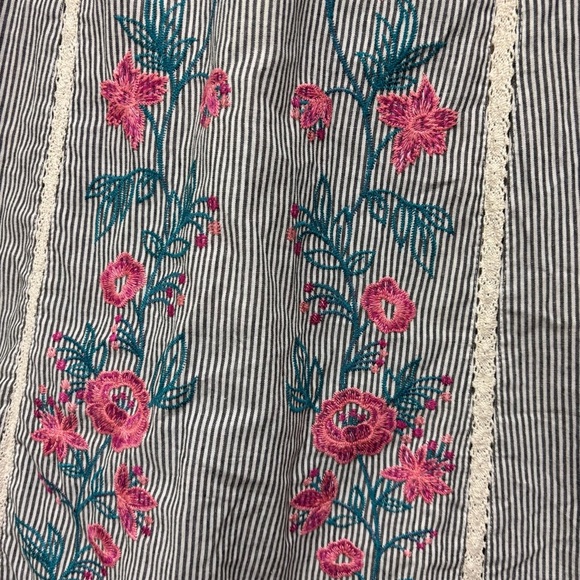 Bungee Floral Embroidered Babydoll Dress - Picture 8 of 12